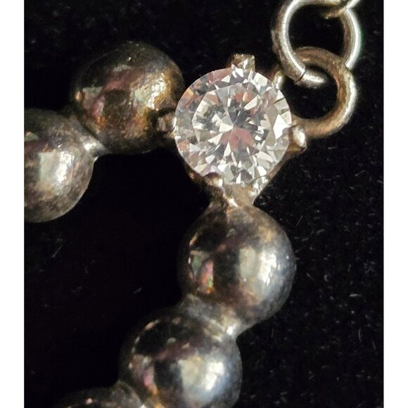 Rare Sterling Silver Anna Sheffield Double Heart Necklace - Picture 7 of 7